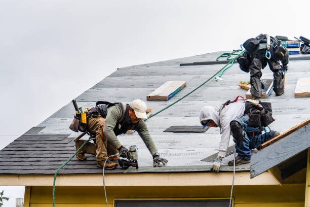 Professional Roofing technician working in Smyrna, NY